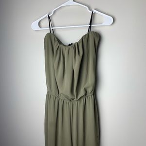 olive green jumpsuit